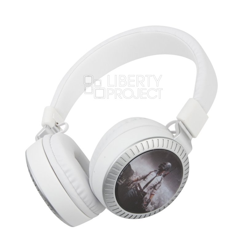 Bluetooth беспроводная гарнитура BATTLEGROUNDS KR-4000 360° объемный звук (белая)