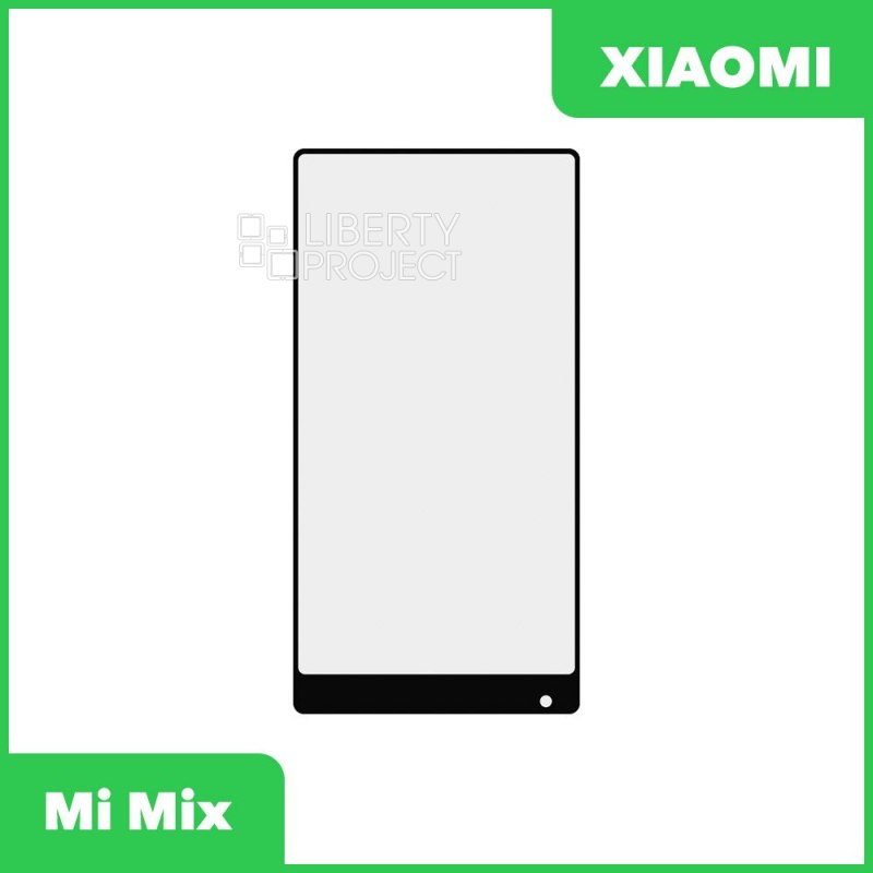 Стекло + OCA пленка для переклейки Xiaomi Mi Mix (черный)