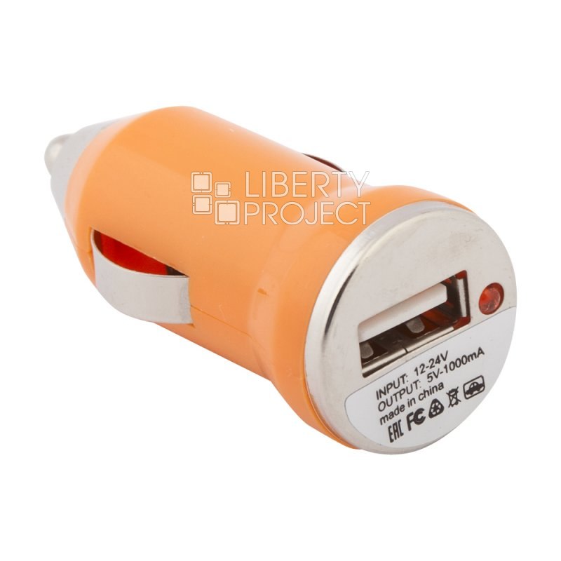 АЗУ "LP" с USB выходом 1А (оранжевый/европакет)