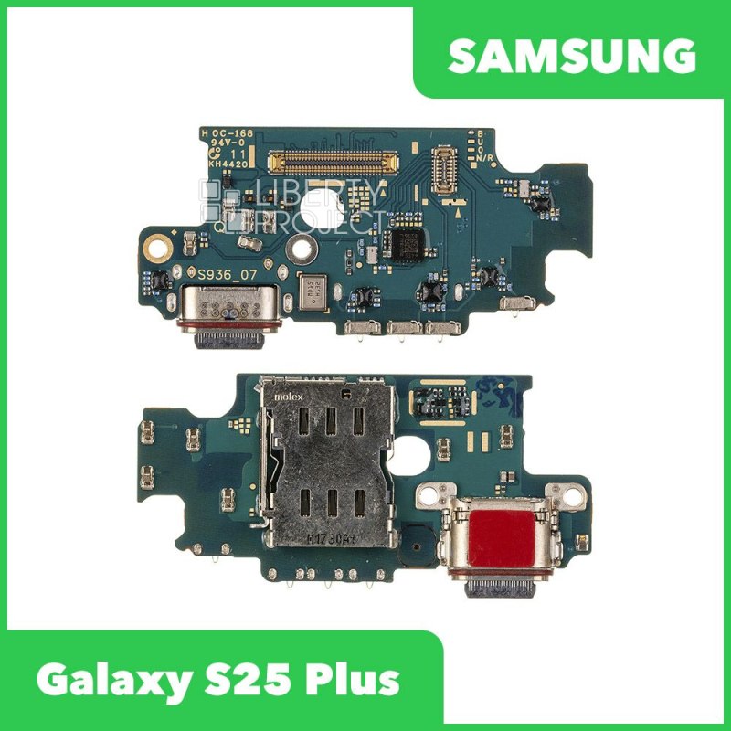 Шлейф/FLC Samsung Galaxy S25 Plus на системный разъём/микрофон, ориг