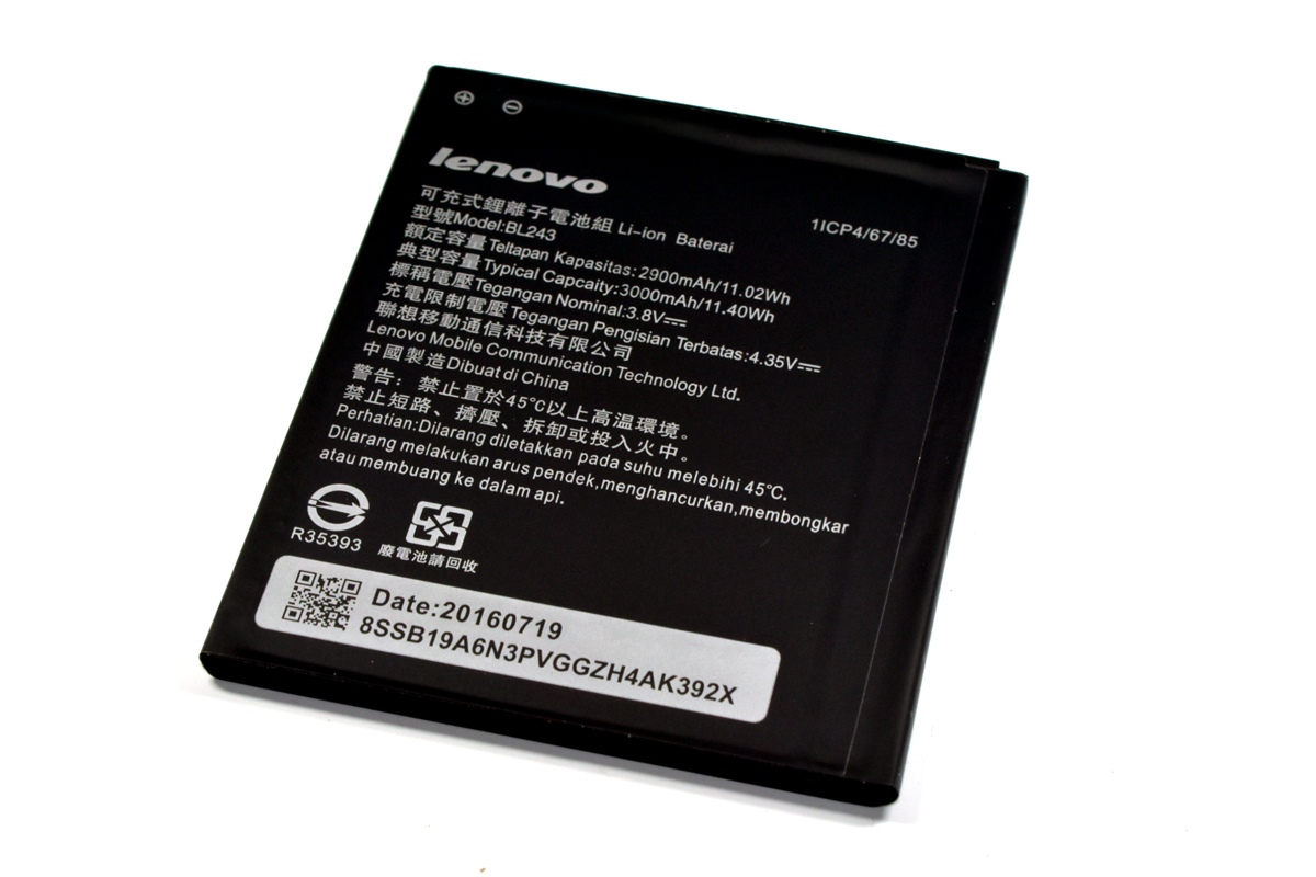 Аккумулятор для Lenovo BL243 A7000/K3 Note/S8 A7600 батарея