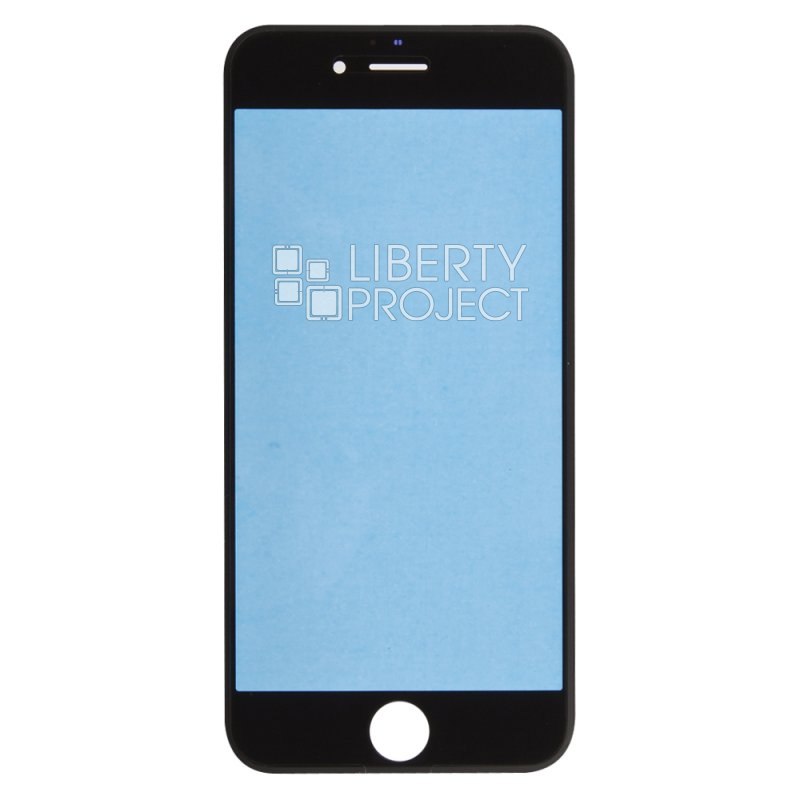 Стекло в сборе с рамкой для iPhone 6S (черный)