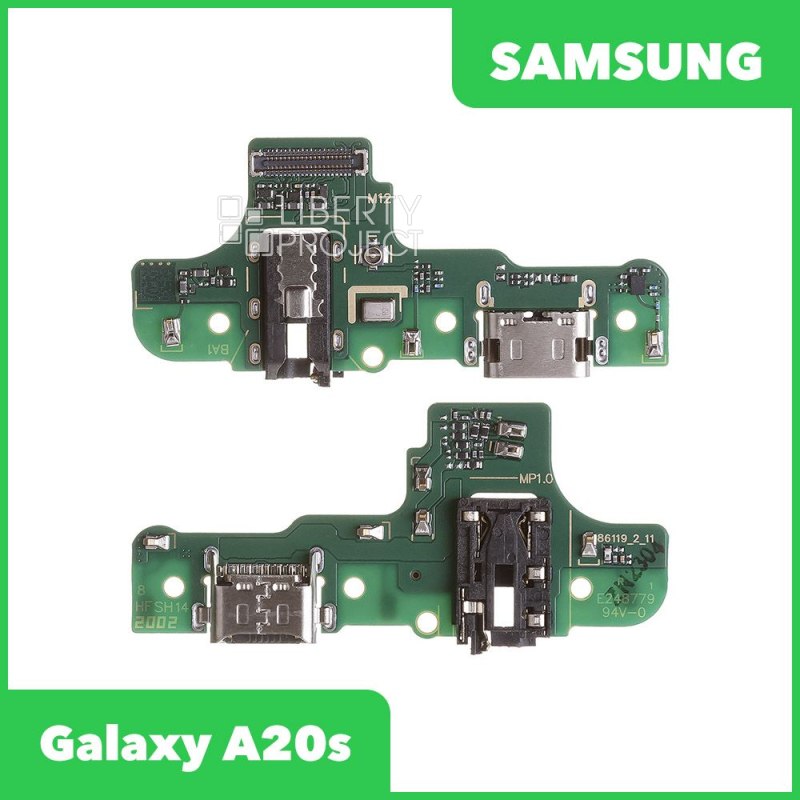 Шлейф/FLC Samsung Galaxy A20s SM-A207 на системный разъём/разъём гарнитуры/микрофон (оригинал)