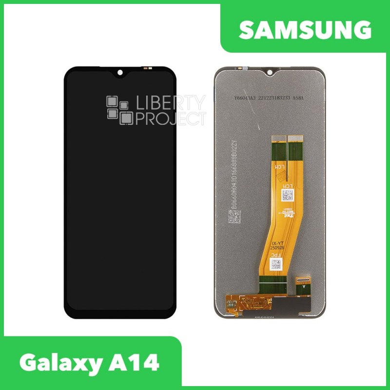 LCD дисплей для Samsung Galaxy A14 SM-A145 без рамки (черный) 100% OR SP