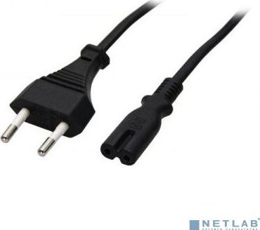Кабель 5BITES PC305-10A IEC-320-C7 / CEE 7/16 / 220V / 2G*0.50MM / 1M