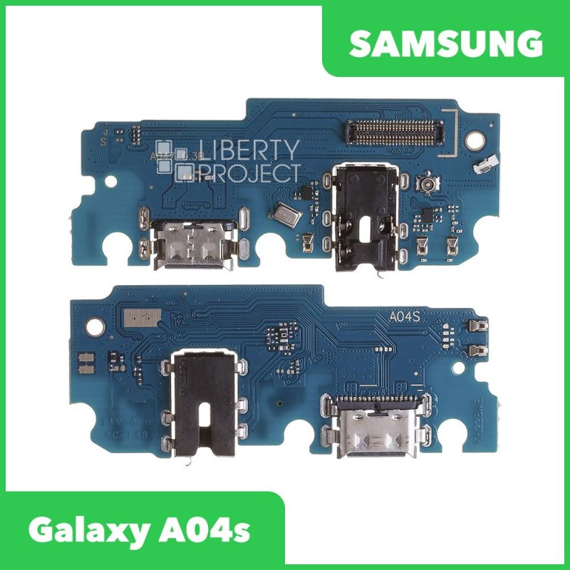 Шлейф для Samsung Galaxy A04s SM-A047 на системный разъём/разъём гарнитуры/микрофон