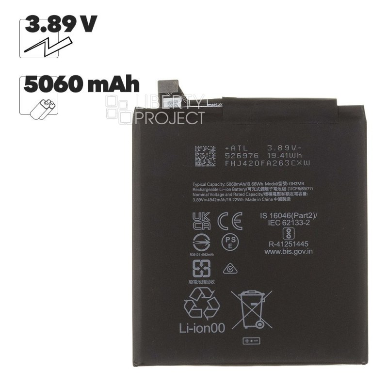 Аккумулятор (АКБ) Google Pixel 9 Pro XL (GH2MB) Filling Capacity