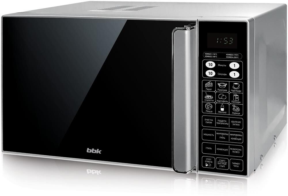 Микроволновая печь BBK 23MWC-982S/SB-M серебро/черный