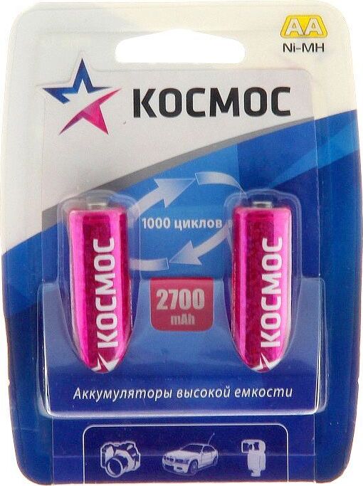 Зарядное устройство КОСМОС KOCR6NIMH2700MAH2BL