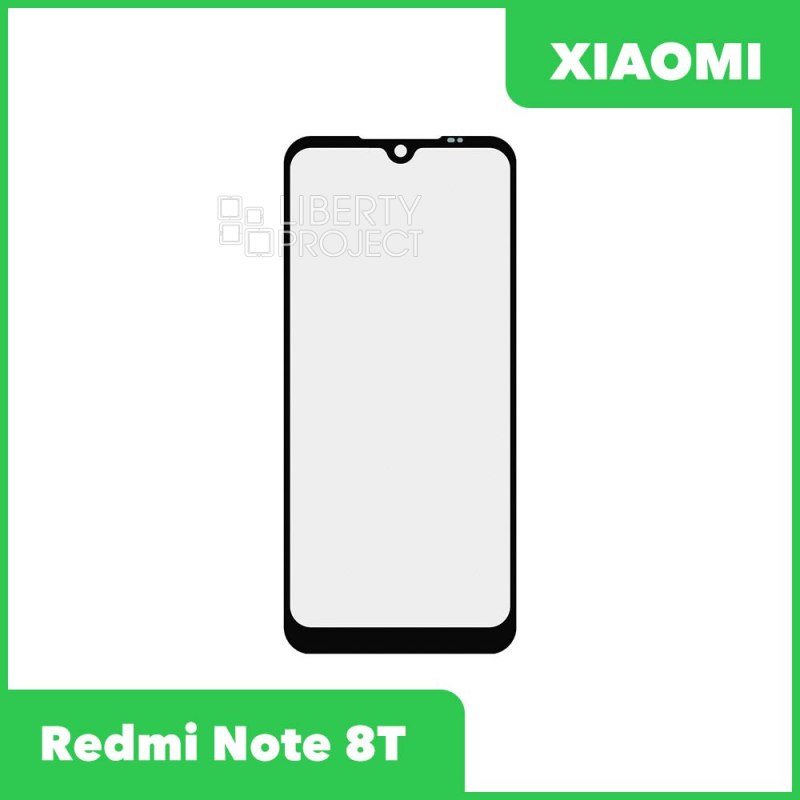 Стекло для переклейки Xiaomi Redmi Note 8T (черный)