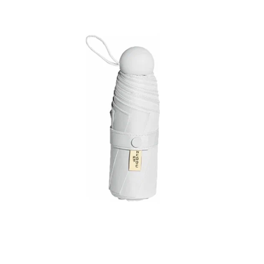 Зонт XIAOMI, Zuodu Capsule Umbrella, 102х55 см, пластик, аллюминий, цвет: белый
