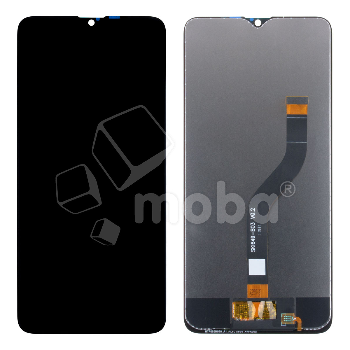 Дисплей для Samsung Galaxy A20s (A207F) в сборе с тачскрином Черный - OR (HD+, 300 Кд/м2, 60 Гц)