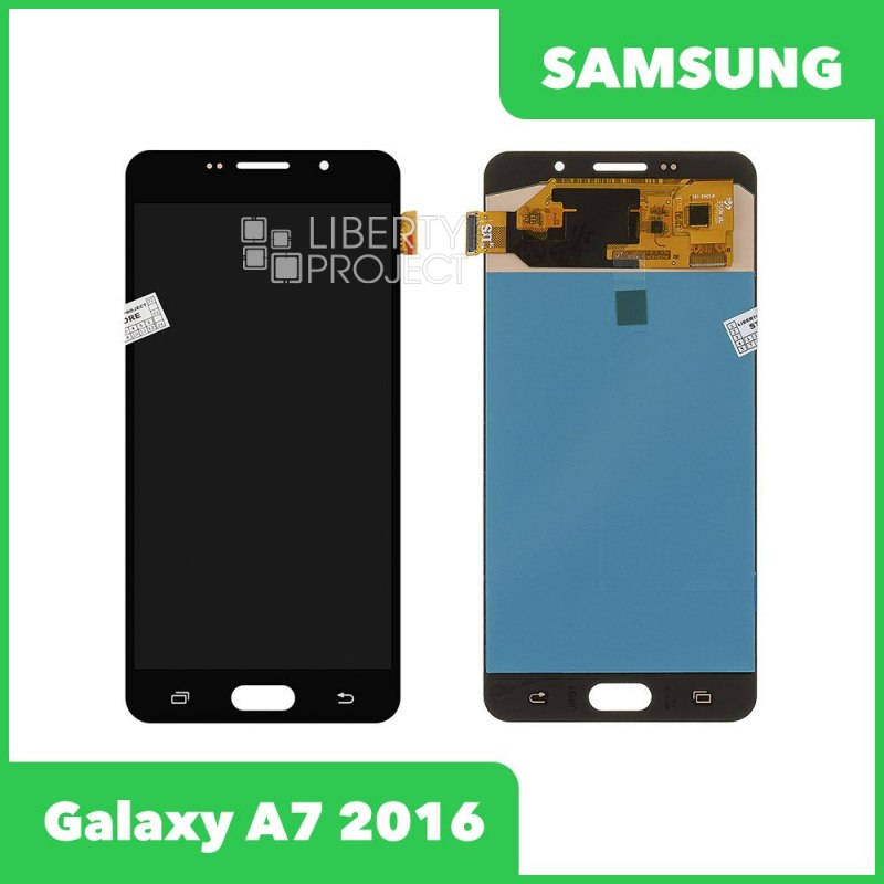 LCD дисплей для Samsung Galaxy A7 2016 SM-A710 в сборе с тачскрином OLED (черный)