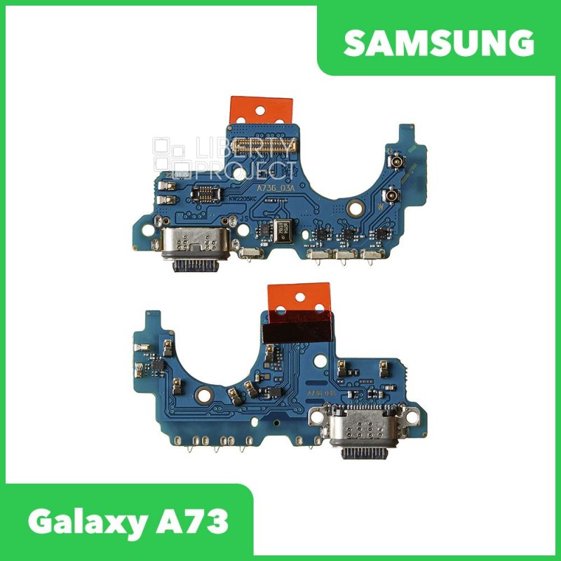 Шлейф/FLC Samsung Galaxy A73 SM-A736 на системный разъём/микрофон, ориг