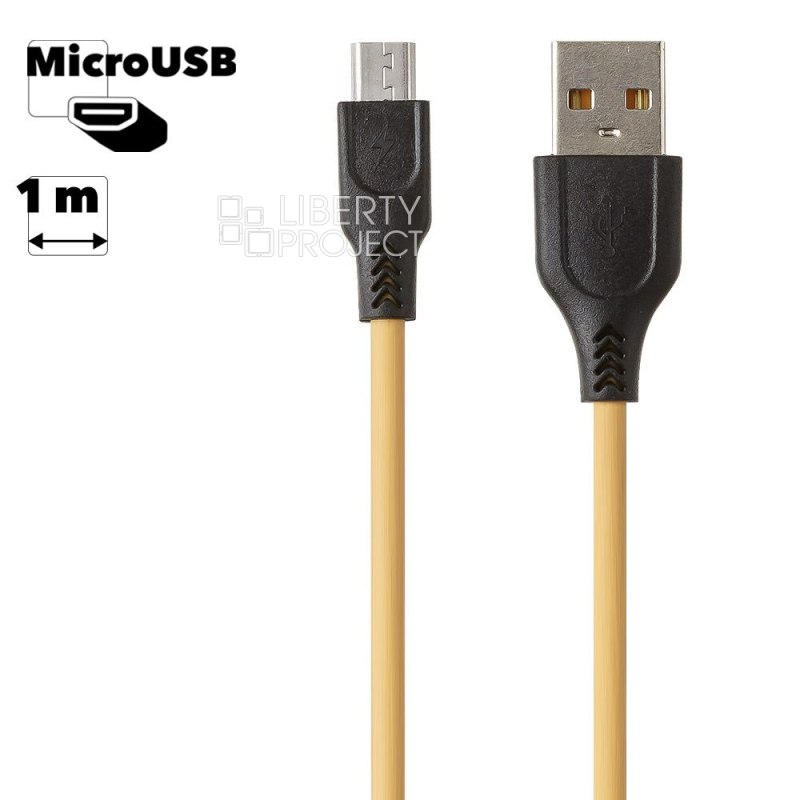 USB Дата-кабель "Realme" USB to Micro USB 1,0 м. (оранжевый/коробка)