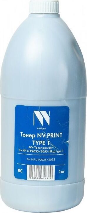 NV PRINT TYPE1 для HP LASERJET P2035/2055 (1KG) Тонер