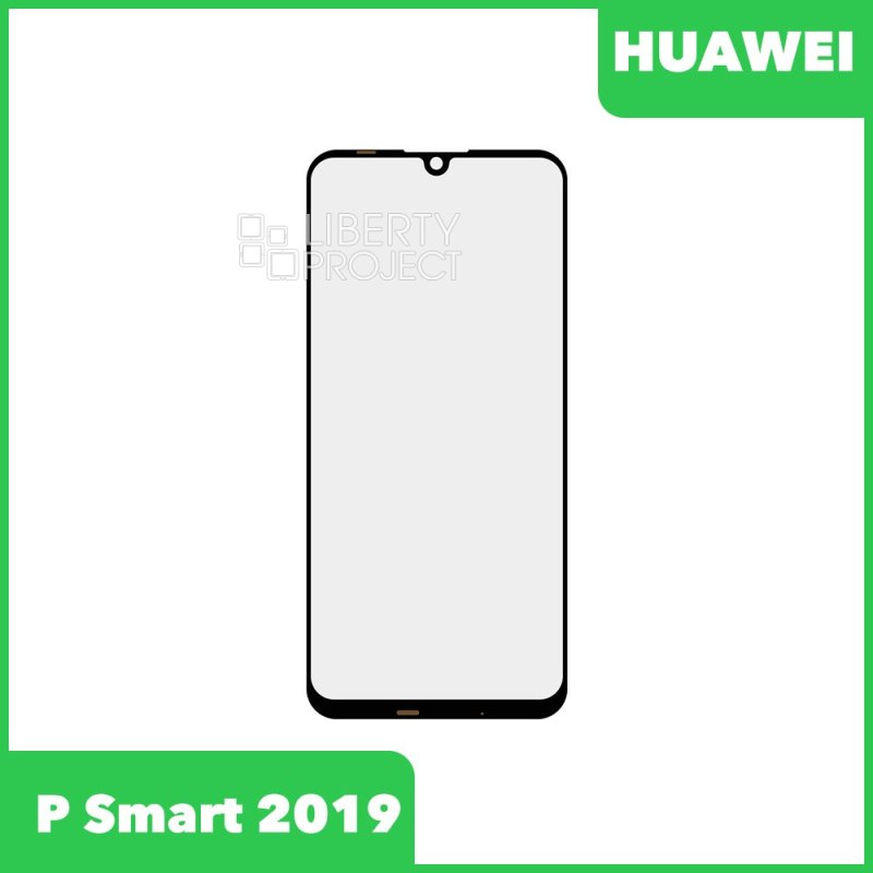 Стекло для переклейки Huawei P Smart 2019 (POT-LX1) (черный)