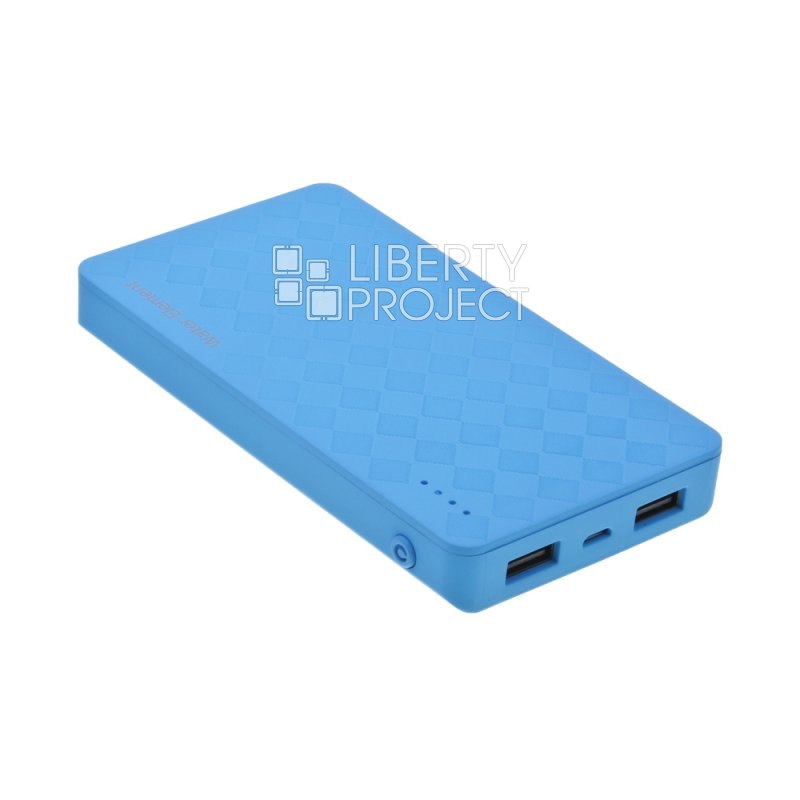 Внешний АКБ Water Element P9 Plus 10000 mAh, 2xUSB, 2.1А, Li-Pol (голубой/коробка)