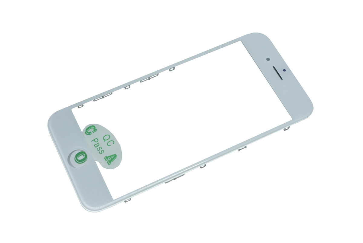 Стекло для переклейки для iPhone 6S с рамкой с OCA пленкой белый
