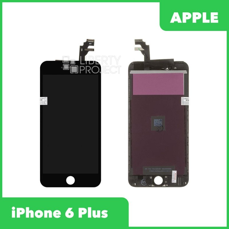 LCD дисплей для Apple iPhone 6 Plus (черный) Zetton с тачскрином (олеофобное покрытие)