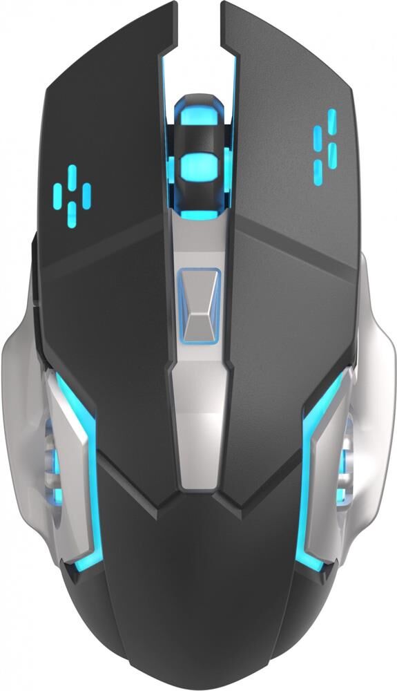OKLICK Мышь Оклик 770GW черный/серебристый оптическая 3600dpi беспров. USB для ноутбука 6but