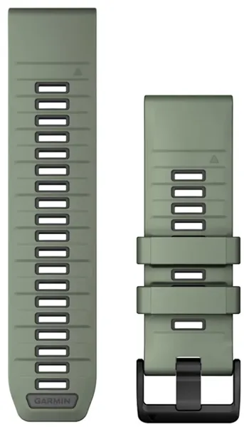 Силиконовый ремешок для Garmin Fenix 8 51mm Quickfit 26 mm (Willow/Graphite) (010-13393-04)
