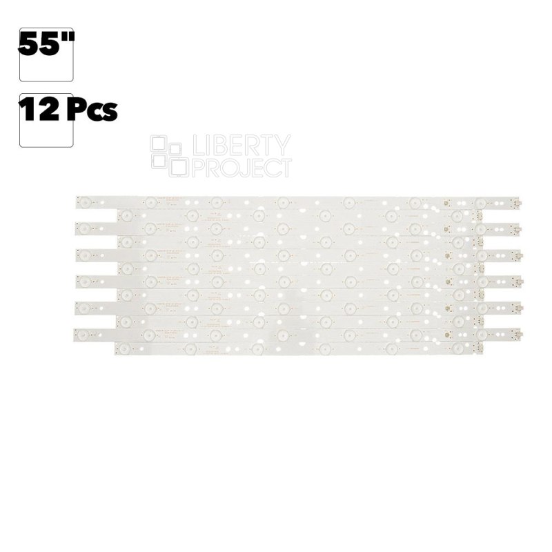 Светодиодная подсветка для телевизоров 55" KJ55D13R-ZC14F-04 2015-01-17 (комплект 12 шт.)