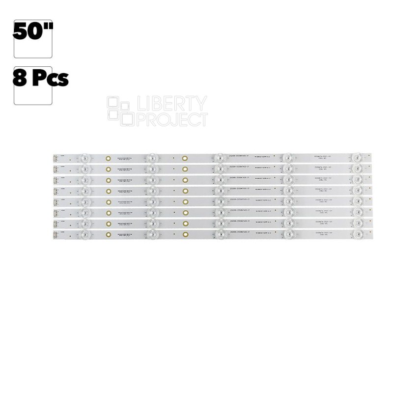 Светодиодная подсветка для телевизоров 50" DS50M7A-DS01-V01 02006-DS50M7A00-01 (комплект 8 шт.)