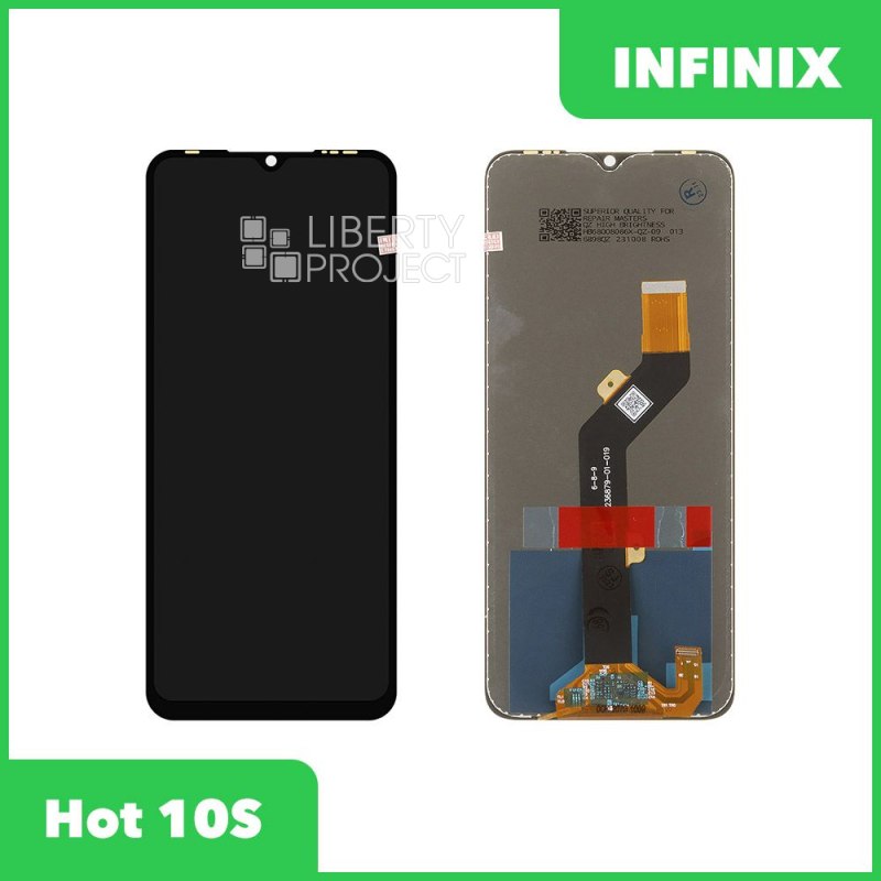LCD дисплей для Infinix Hot 10S с тачскрином (черный) OR LCD
