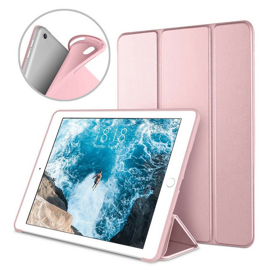 Чехол-книга на силиконовой основе для планшета Apple iPad Pro 11 (2018/2020/2021) розовое золото