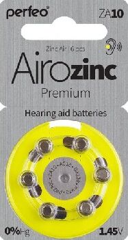 Элементы питания PERFEO ZA10-6BL AIROZINC PREMIUM (6)