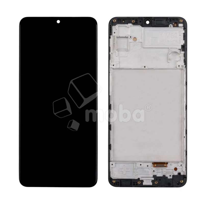 Дисплей для Samsung Galaxy M32 (M325F) модуль с рамкой Черный - (OLED)