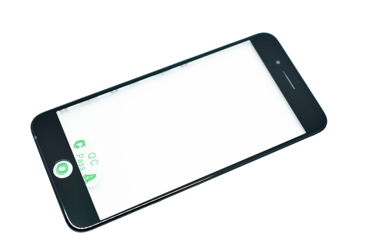 Стекло для переклейки для iPhone 8 Plus с рамкой с OCA пленкой черный