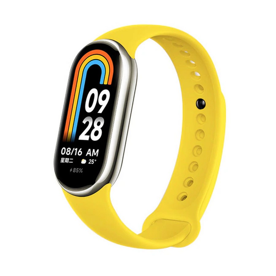 Силиконовый ремешок для Xiaomi mi band 8 желтый