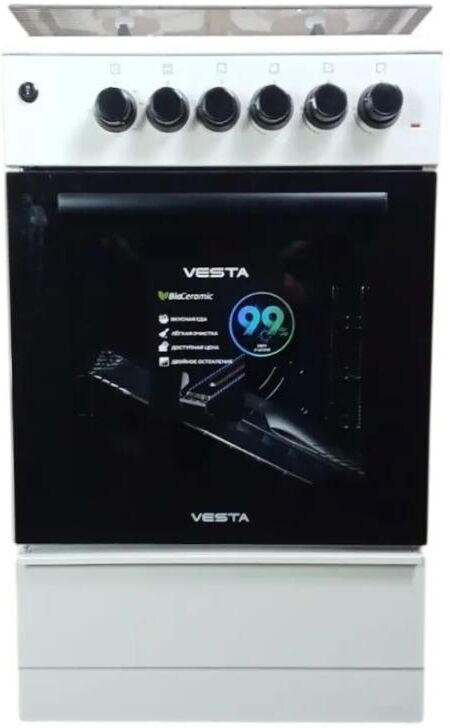 Плита газоэлектрическая VESTA Valencia VGE 50 10-E CHU с VD Бежевый