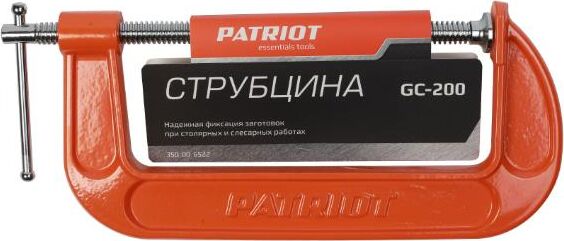 Струбцина PATRIOT 350006522 GC-200, G-образная 200мм