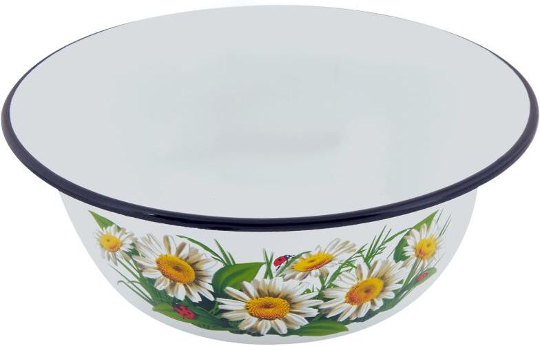 Миска КМЗ 40304-072/5 эмал 1,0л с рис