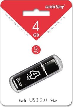 USB флеш SMARTBUY (SB4GBGS-K) 4GB GLOSSY SERIES BLACK