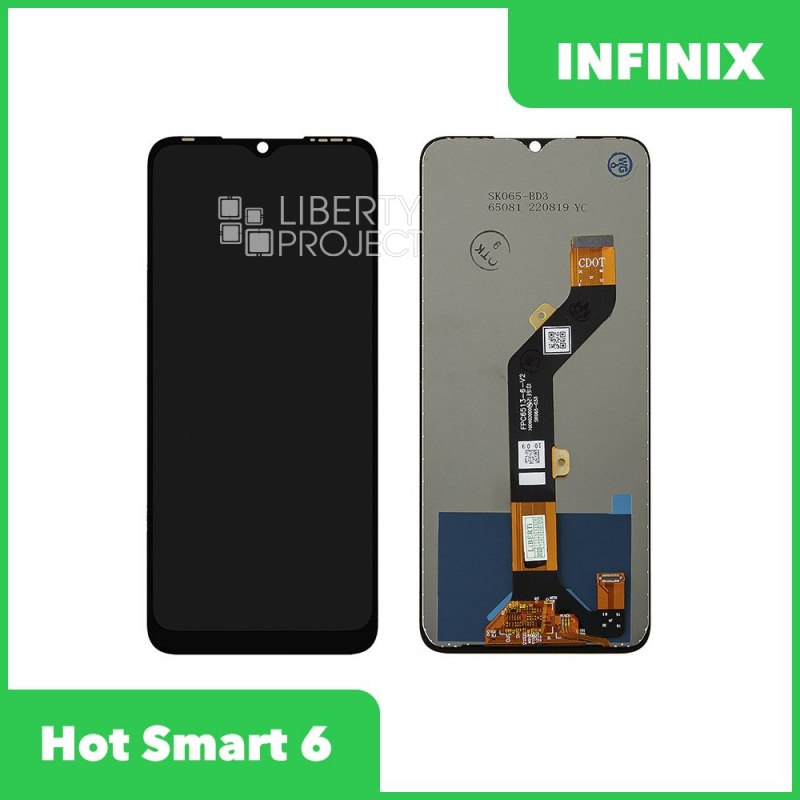 LCD дисплей для Infinix Smart 6 (X6511) с тачскрином (черный)