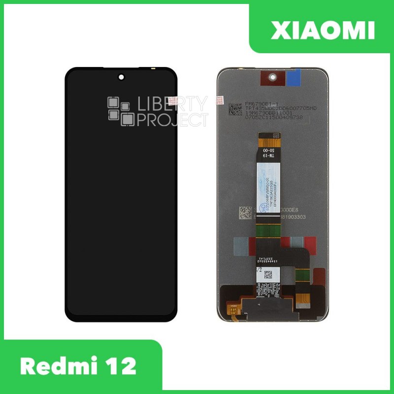 LCD дисплей для Xiaomi Redmi 12 4G/5G/Poco M6 Pro 5G(2023) (23053RN02Y) с тачскрином (черный) OR LCD