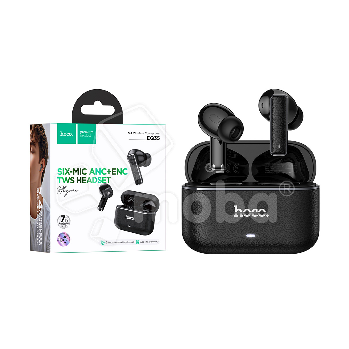 Беспроводные наушники Bluetooth Hoco EQ35 (TWS, вакуумные, ANC) Черный