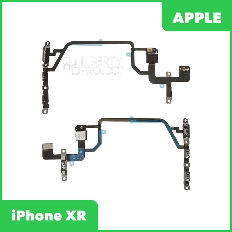 Шлейф/FLC iPhone XR на кнопки громкости/включения/блокировки/микрофон