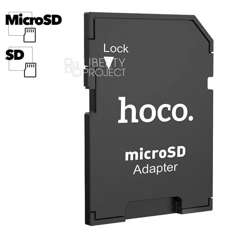 Адаптер для карты памяти HOCO HB22 MicroSD на SD (черный)