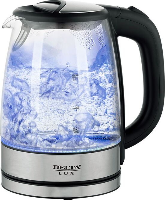 Чайник электрический DELTA LUX DL-1204b (1,7л. стекло)