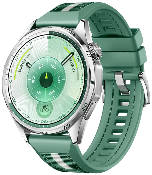 Умные часы Смарт-часы Huawei Watch GT 6 (ATM-B19) 46 mm зеленый плетеный ремешок EAC