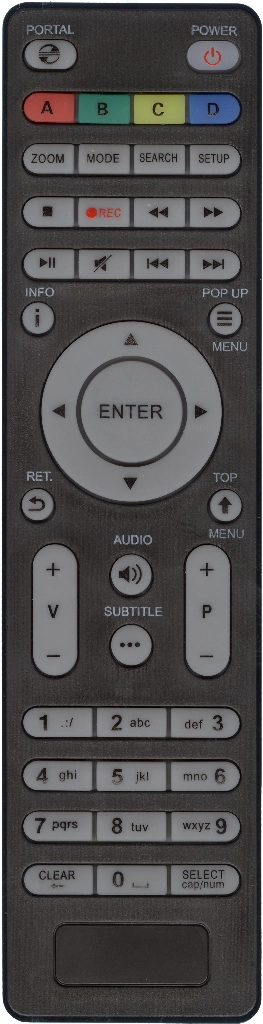 Пульт Huayu TV-102 HD Connect (2КОМ) для медиаплеера