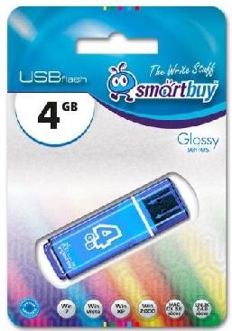 USB флеш SMARTBUY (SB4GBGS-B) 4GB GLOSSY SERIES BLUE