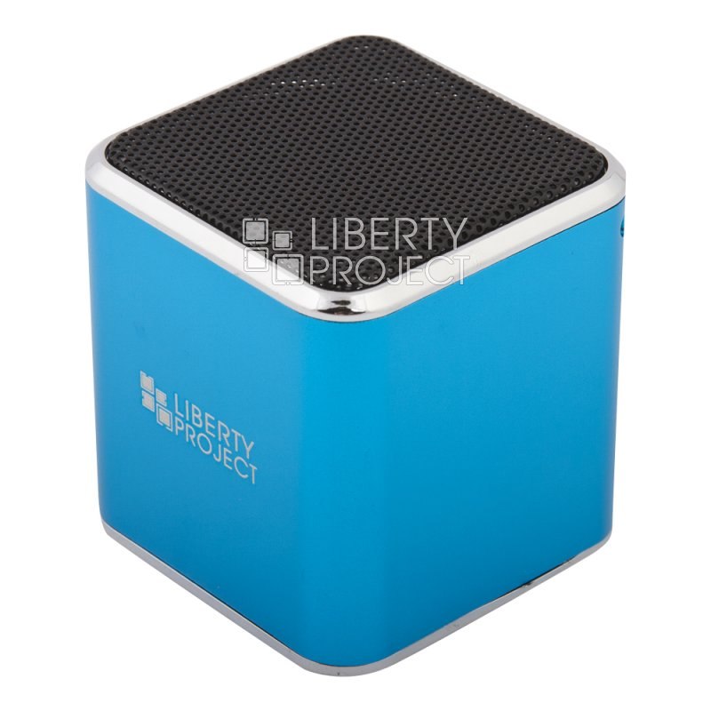 Колонка портативная "LP" M1 синий (3.5+USB+microSD+FM радио) (коробка)