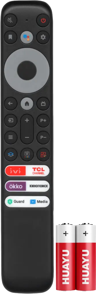 Пульт Huayu RC902V FMRJ с голосовой функцией и батарейками в комплекте для телевизора TCL, iFFALCON