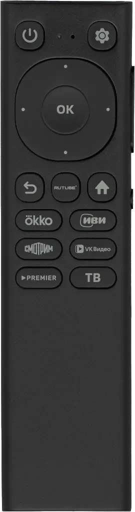 Пульт Huayu HRT-IR-V2 для телевизора Sber, RAZZ, Hyundai, ASANO, BBK, Leff, Blackton, BQ (Bright&Quick), Hartens, SUNWIND, TopDevice, Harper, DEXP, Prestigio, STARWIND, Irbis, Digma, Aceline, National, Maunfeld, HI, BQ, MIU, General Electronics, Витязь (V